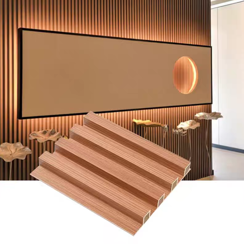 Eco-Friendly WPC Wall Panel Fireproof Waterproof Indoor Decorative PVC Cladding for Hotel & Office(图2)